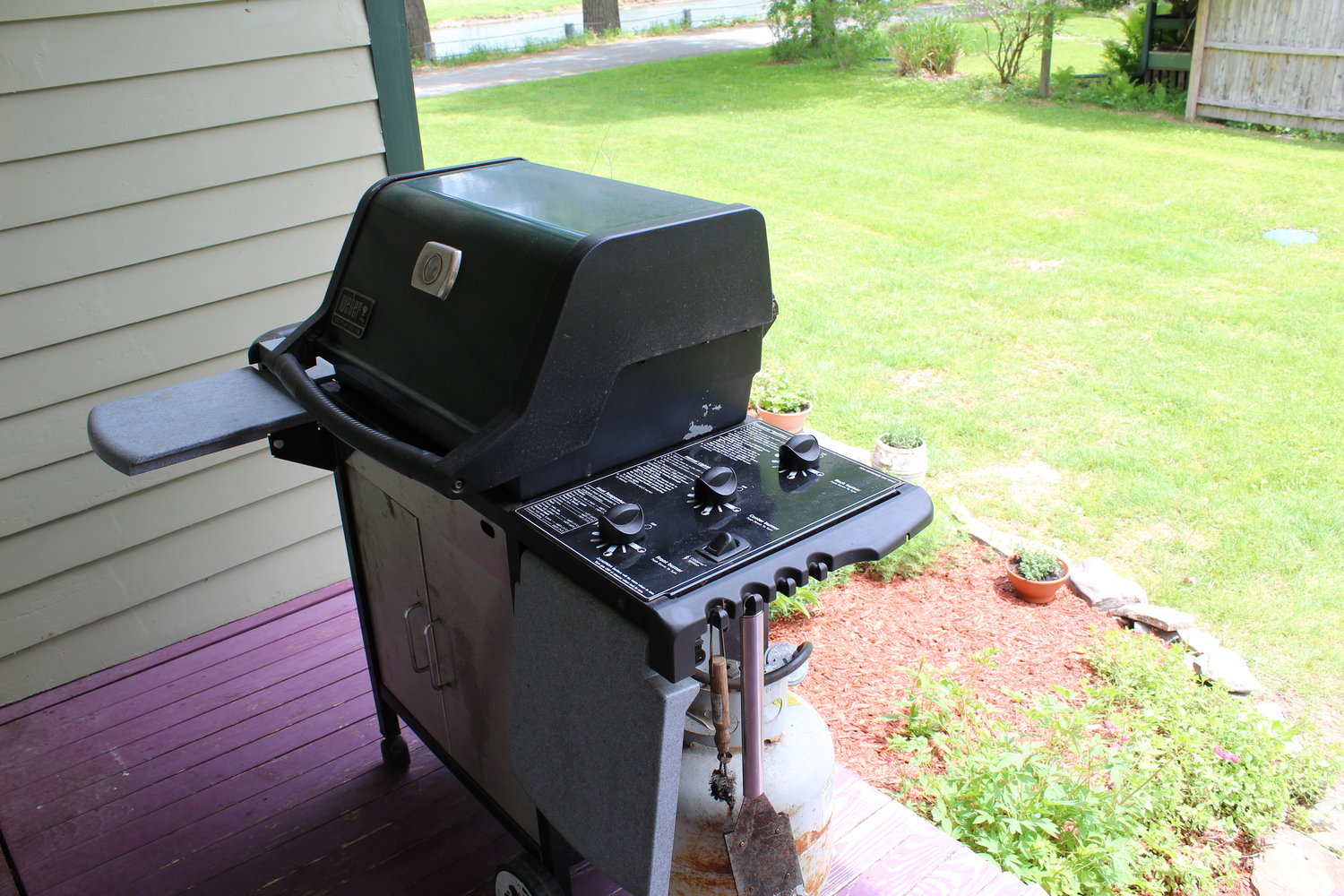 A grill at home in Pennsylvania, just waiting for a post-lockdown barbeque or Father’s Day meal.